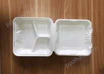 泰国工厂大量现货供应：纸浆模塑餐具; 9寸三格锁